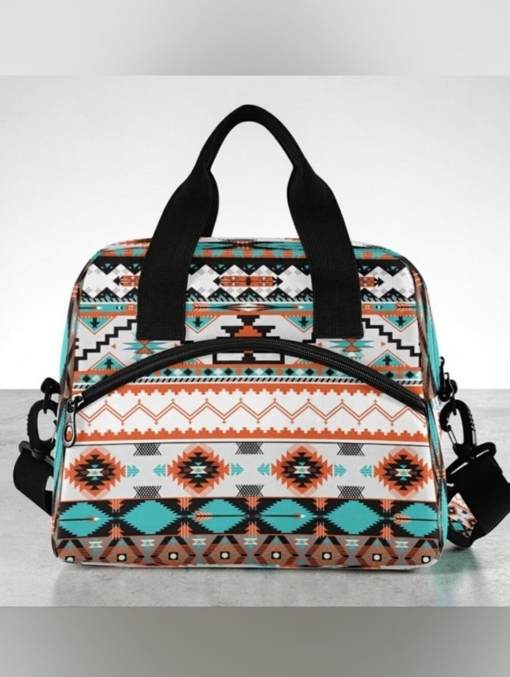 Ethnic Aztec Geometric Thermal Cooler  Bag